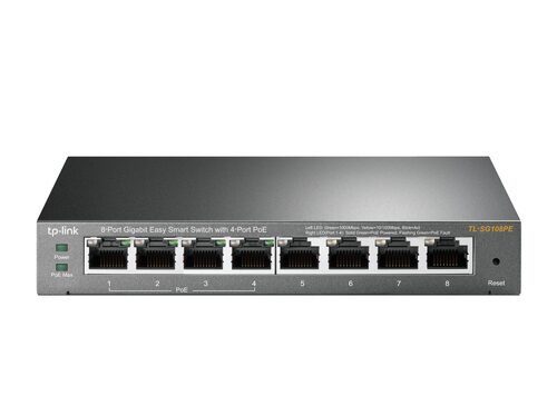 Switch di rete Switch di rete Tp Link TL SG108PE Easy Smart Grey (ord.min.1.00 unità)