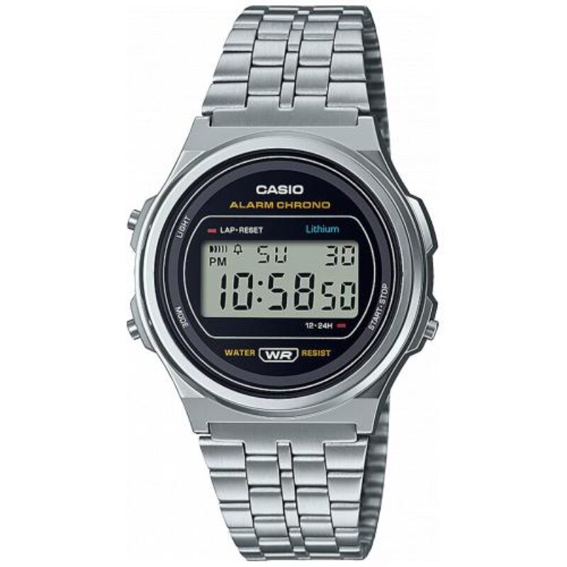 Orologio polso Orologio Casio A171WE 1AEF VINTAGE Iconic Silver e Black (ord.min.1.00 unità)