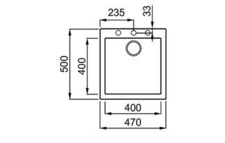 Lavello Lavello Elleci LGQ10243 QUADRA 102 Tortora (ord.min.1.00 unità)