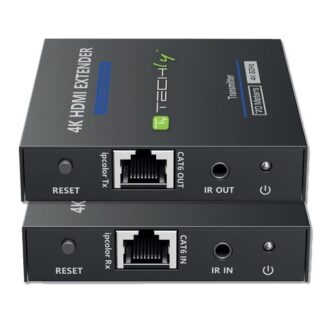 Extender HDMI Extender HDMI Techly IDATA EXT 565 4K HDR10 su cavo Cat.6 6A 7 Black (ord.min.1.00 unità)