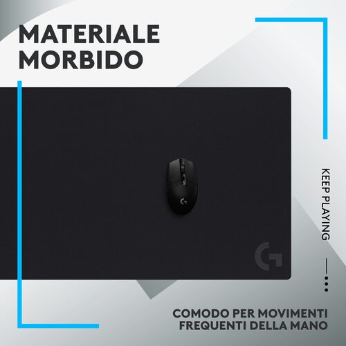 Tappetino mouse Tappetino mouse Logitech 943 000778 G SERIES G840 XL Black (ord.min.1.00 unità)
