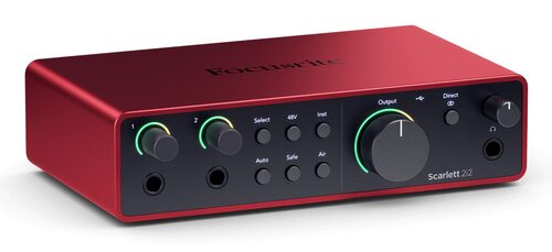 Interfaccia audio Interfaccia audio Focusrite SCARLETT 2i2 4Gen Red e Black (ord.min.1.00 unità)