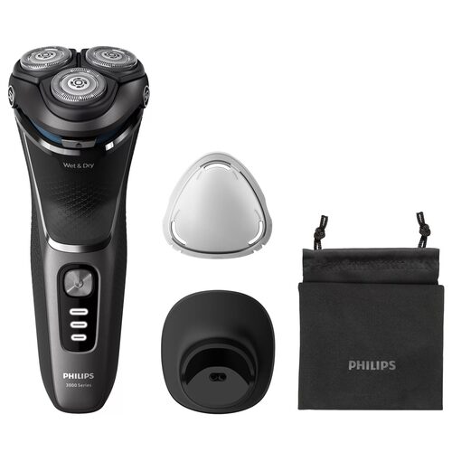 Rasoio barba elettrico Rasoio barba Philips S3343 13 3000 SERIES SkinProtect Black e Gray (ord.min.1.00 unità)