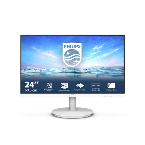 Monitor Monitor Philips 241V8AW 00 V LINE White (ord.min.1.00 unità)