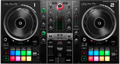 Controller disc jockey Controller disc jockey Hercules 4780909 DJCONTROL Inpulse T500 Black (ord.min.1.00 unità) - immagine 2