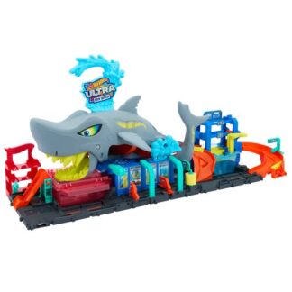 Playset pista Playset Autolavaggio mega squalo let's race Mattel HTN82 HOT WHEELS (ord.min.1.00 unità)