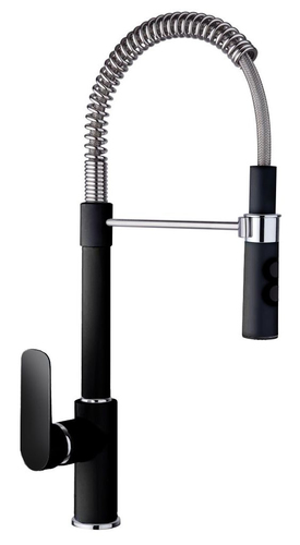 Miscelatore lavello Miscelatore lavello Schock SXSOFTBK AQUASOFT Nero e Cromo (ord.min.1.00 unità) - immagine 2
