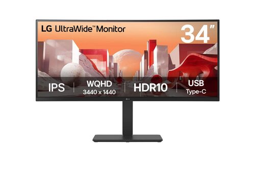 Monitor Monitor Lg 34BA75QE B ULTRAWIDE Curvo Black (ord.min.1.00 unità)