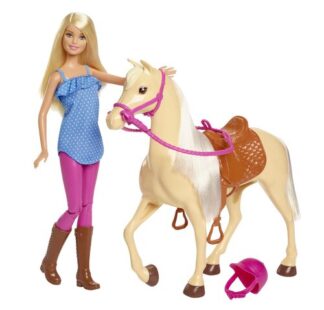 Set bambola Set bambola Mattel FXH13 BARBIE con cavallo e accessori (ord.min.1.00 unità)