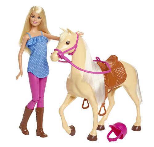 Set bambola Set bambola Mattel FXH13 BARBIE con cavallo e accessori (ord.min.1.00 unità)