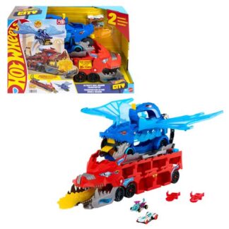 Playset pista Playset Drago Trasportatore trasformabile Mattel JBM72 HOT WHEELS CITY (ord.min.1.00 unità)