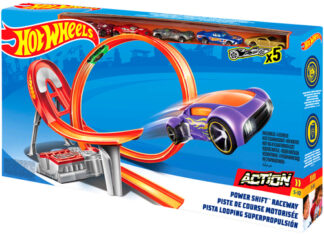 Playset pista Playset Pista motorizzata Action Power Shift con 5 auto 1:64 Mattel FC (ord.min.1.00 unità)
