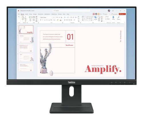Monitor Monitor Lenovo 64BAMAT1EU THINKVISION E24 40 Raven black (ord.min.1.00 unità)
