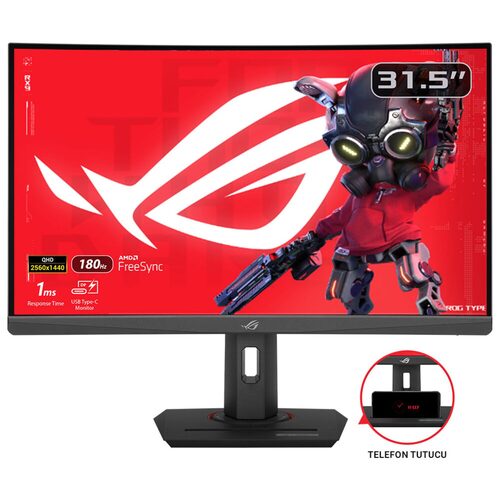 Monitor Monitor Asus 90LM0AC0 B01970 ROG STRIX XG32WCS Curvo Black (ord.min.1.00 unità)