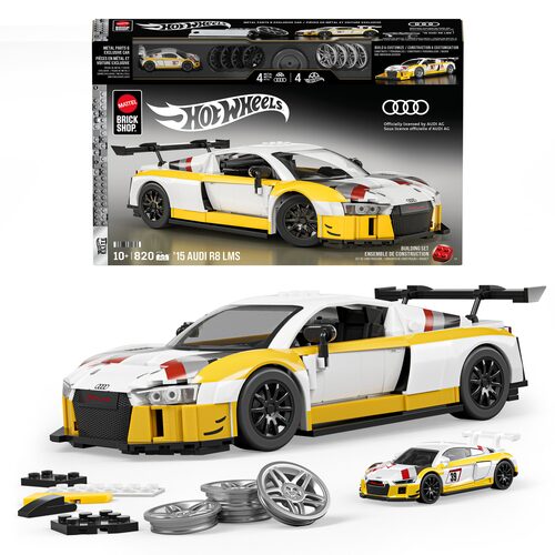 Costruzioni Costruzioni Mattel JFT18 BRICK SHOP HOT WHEELS ELITE Audi R8 LMS 1:32 (ord.min.1.00 unità) - immagine 2
