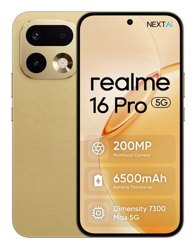 Smartphone Smartphone Realme 631011008562 16 PRO Master gold (ord.min.1.00 unità)