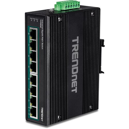 Switch di rete Switch di rete Trendnet TI PG80B INDUSTRIAL su guida DIN Black (ord.min.1.00 unità)