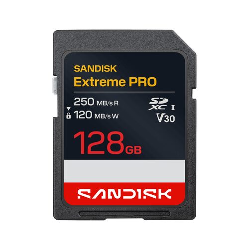 Scheda di memoria Scheda di memoria Sandisk SDSDXXJ 128G GSCIN EXTREME Pro (ord.min.1.00 unità)