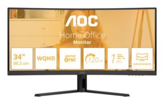 Monitor Monitor Aoc CU34B3E HOME OFFICE Curvo Black (ord.min.1.00 unità)
