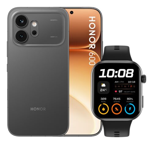 Smartphone Smartphone Honor BNDH600B2IB512 600 Bundle Choice Watch 2i Black (ord.min.1.00 unità)