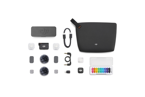 Microfono dedicato Microfono Dji DJMC21 MIC Mini 2 2 TX + 1 RX + Charging Case Grey (ord.min.1.00 unità)