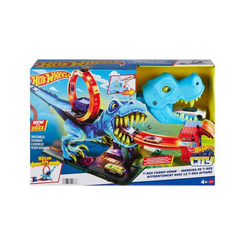 Playset pista Playset Sfreccia sul T-Rex Mattel HKX42 HOT WHEELS CITY (ord.min.1.00 unità) - immagine 2
