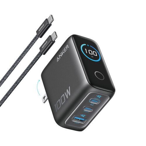 Caricabatterie USB Caricabatterie Anker B121BGZ1 100W GaN Black (ord.min.1.00 unità) - immagine 2