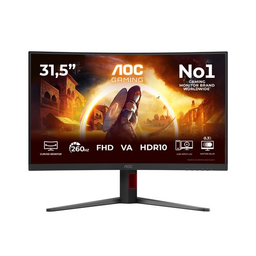 Monitor Monitor Aoc C32G4Z Curvo Black (ord.min.1.00 unità) - immagine 2