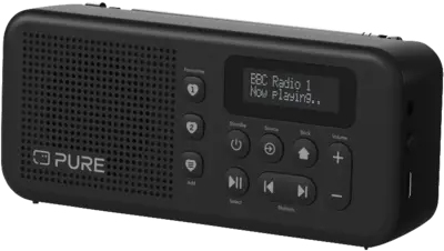 Radio Radio Pure 255228 ELAN Move Black (ord.min.1.00 unità)