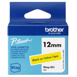 Nastro etichettatrice Nastro etichettatrice Brother BTAG631 P TOUCH Nero su Giallo (ord.min.1.00 unità)