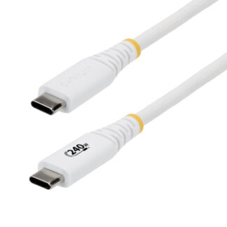 Cavo USB C Cavo USB C Startech.Com S2CEPR2MW USB CABLE 240W Power Delivery White (ord.min.1.00 unità)