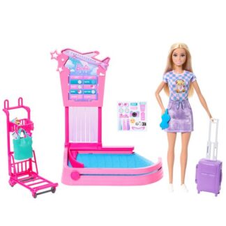 Set bambola Set bambola Mattel JMJ49 BARBIE Aeroporto ritiro bagagli (ord.min.1.00 unità)