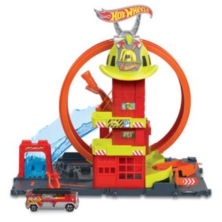 Playset pista Playset Pista Super Loop Fire Station Mattel HKX41 HOT WHEELS CITY (ord.min.1.00 unità)