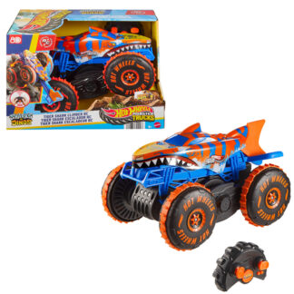 Mezzo radiocomandato Radiocomando Mattel JFR39 HOT WHEELS MONSTER TRUCKS Tiger Shark Super (ord.min.1.00 unità)