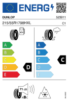Pneumatici Auto Invernali DUNLOP WIN-3D 215/55 R17 98 H XL - immagine 2