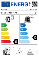 Pneumatici Auto Invernali LASSA ICE-2 215/55 R16 97 T XL - immagine 2