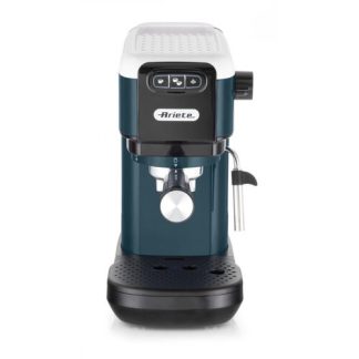 Ariete 1399 Macchina da caffè espresso Snow White, Per polvere e cialde ESE, 1300 W, Capacità 1,1L, 15 bar di pressione, Filtro 1, 2 tazze e cialda ESE, Cappuccino, Bianco