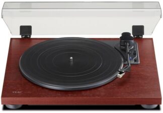 TEAC TN-180BT-A3 Giradischi con trasmissione a cinghia Nero, Ciliegia (frutto) Semiautomatico