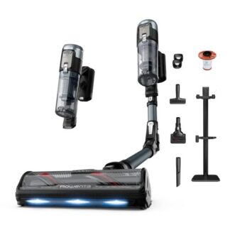 Rowenta X-Force Flex 16.60 RH9C71E0 scopa elettrica Aspirapolvere a bastone 2 in 1 Batteria Secco Senza sacchetto Nero, Blu