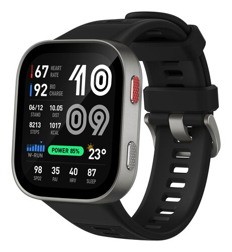 Amazfit Bip Max 5,26 cm (2.07") AMOLED Digitale 432 x 514 Pixel Touch screen Argento Wi-Fi GPS (satellitare)