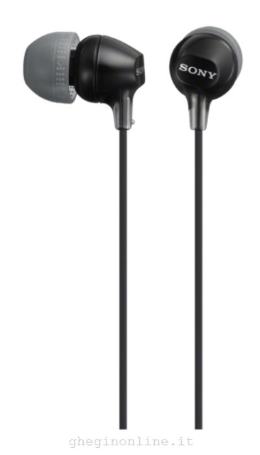 Auricolari microfono filo Auricolari microfono filo Sony MDREX15APB CE7 SERIE EX Black (ord.min.1.00 unità)