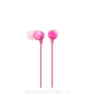 Auricolari microfono filo Auricolari microfono filo Sony MDREX15APPI CE7 SERIE EX Rosa (ord.min.1.00 unità)