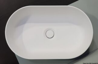 Lavello semiovale in Ocritech bianco 450x260 - 50.184.21 Osculati Lavelli, fornelli, frigoriferi, wc