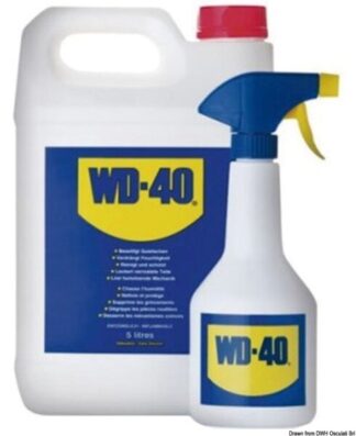 Lubrificante multiuso WD-40 5lt + 1 dosatore spray - 65.280.20 Osculati Isolanti, detergenti, vernici