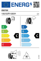 Pneumatici Auto Invernali ZEETEX WP1000 195/55 R15 85 H - immagine 3