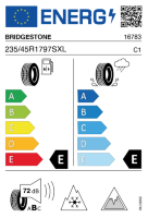 Pneumatici Auto Invernali BRIDGEST BL-ICE 235/45 R17 97 S XL - immagine 2