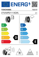 Pneumatici Auto Invernali YOKOHAMA G075 275/50 R21 113Q XL - immagine 3