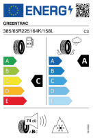 Pneumatici Furgone o Autocarro GREENTRA GTRS1 385/65 R22.5 164K/158L - immagine 3