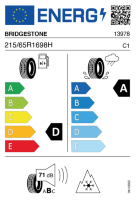 Pneumatici Auto Invernali BRIDGEST LM-005 215/65 R16 98 H - immagine 2