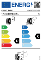Pneumatici Auto Estivi EVENT-TY FUT-GP 175/65 R14 86 T XL - immagine 4